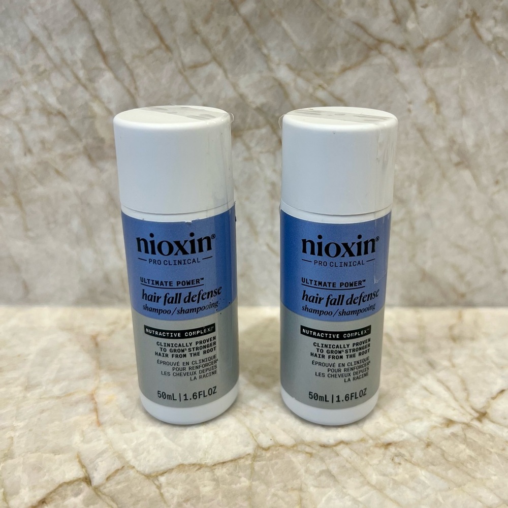 Nioxin Hair Fall Defense 2 travel bottles 50ml/1.6oz
